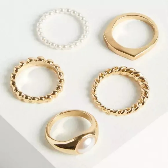 Torrid Gold Ring Sets Sz 10 - Picture 3 of 3